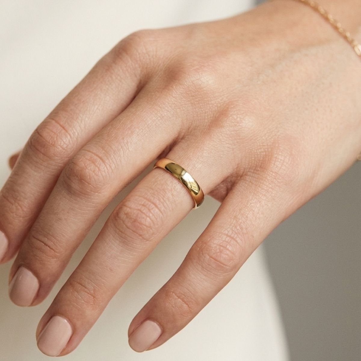 Aliança Tradicional 3mm de Ouro Amarelo Legítimo 18K