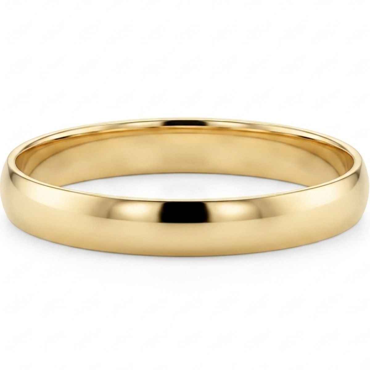 Aliança Tradicional 3mm de Ouro Amarelo Legítimo 18K