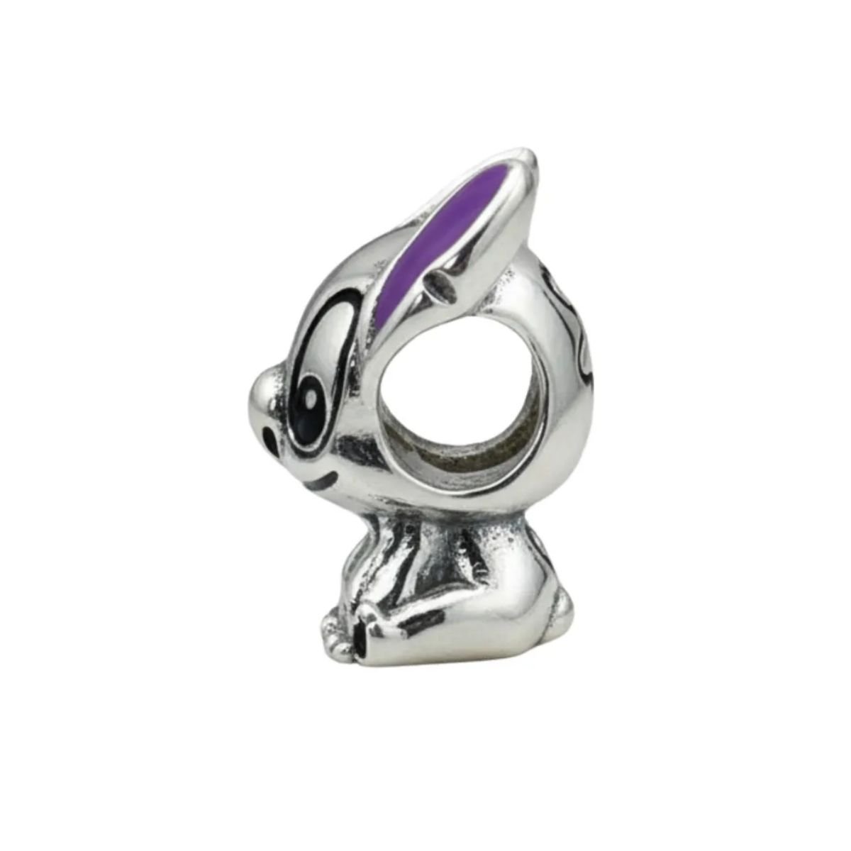 Berloque Separador Stitch Ohana Esmaltado em Prata 925