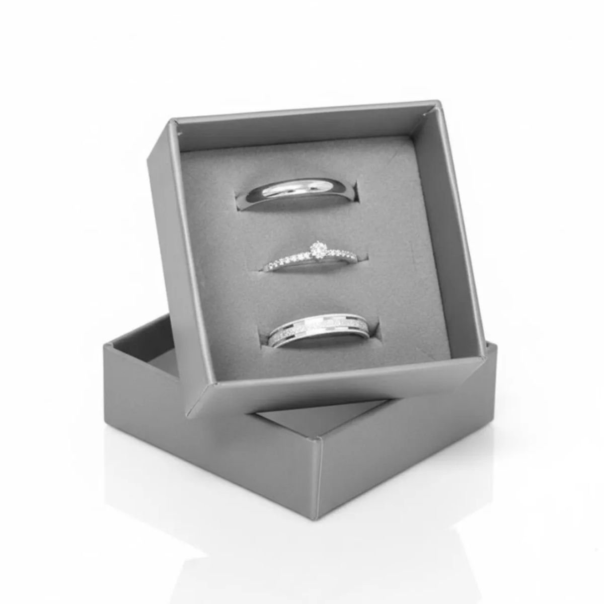 Caixinha para Presentear Cinza FloriPratas