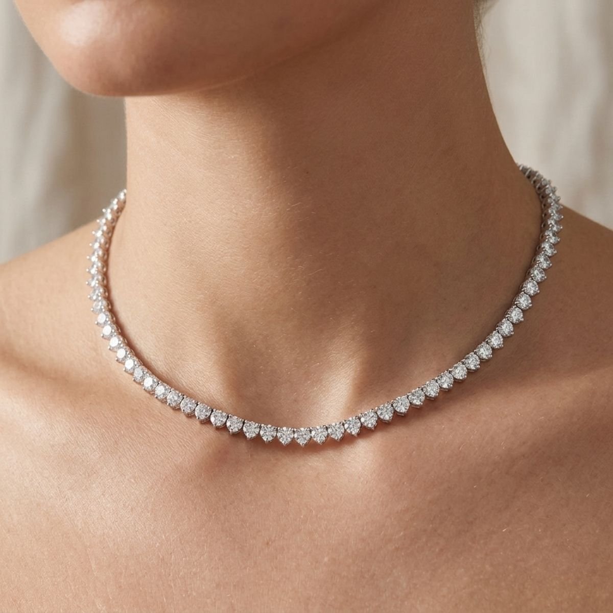 Colar Gargantilha Riviera 3 Garras 3mm em Prata 925