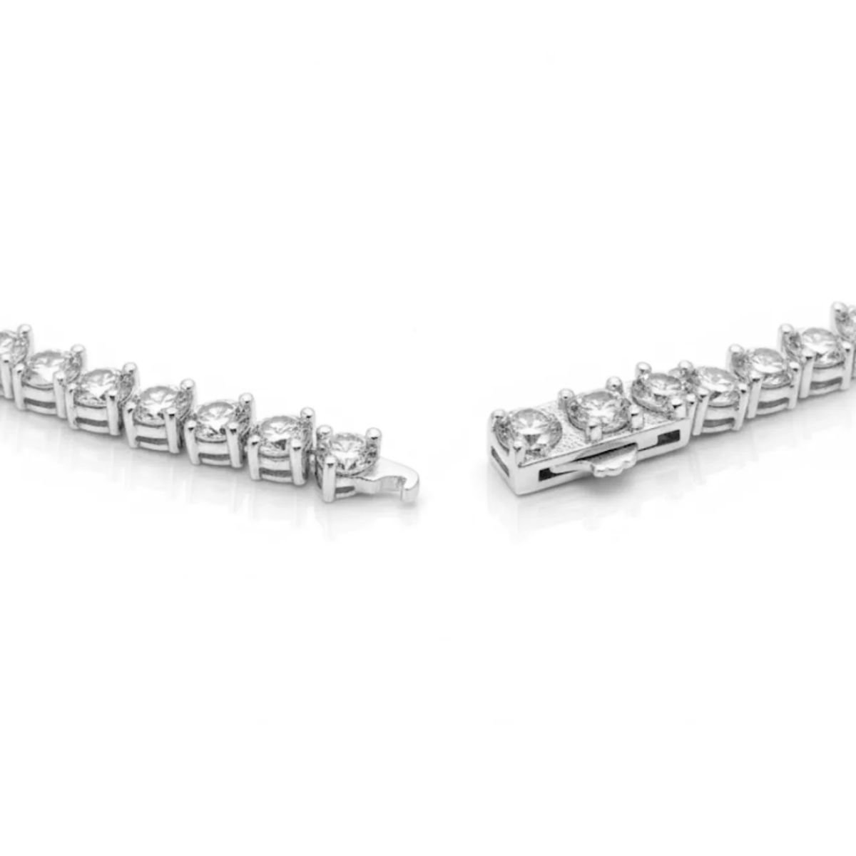 Colar Gargantilha Riviera 3 Garras 3mm em Prata 925