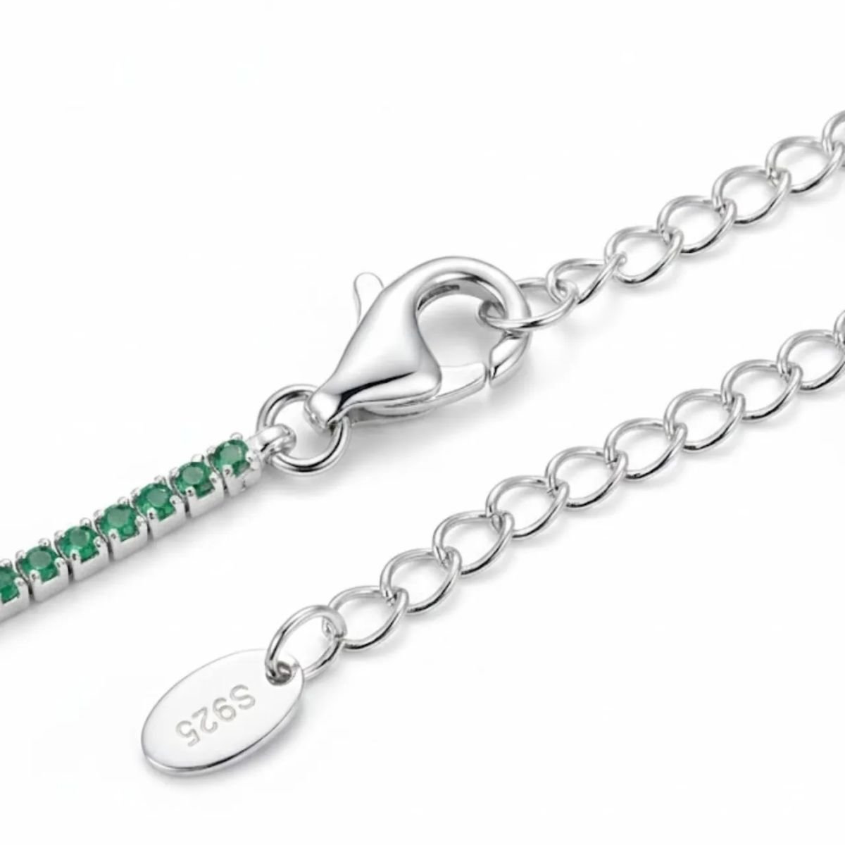 Colar Riviera Verde Radiante em Prata 925