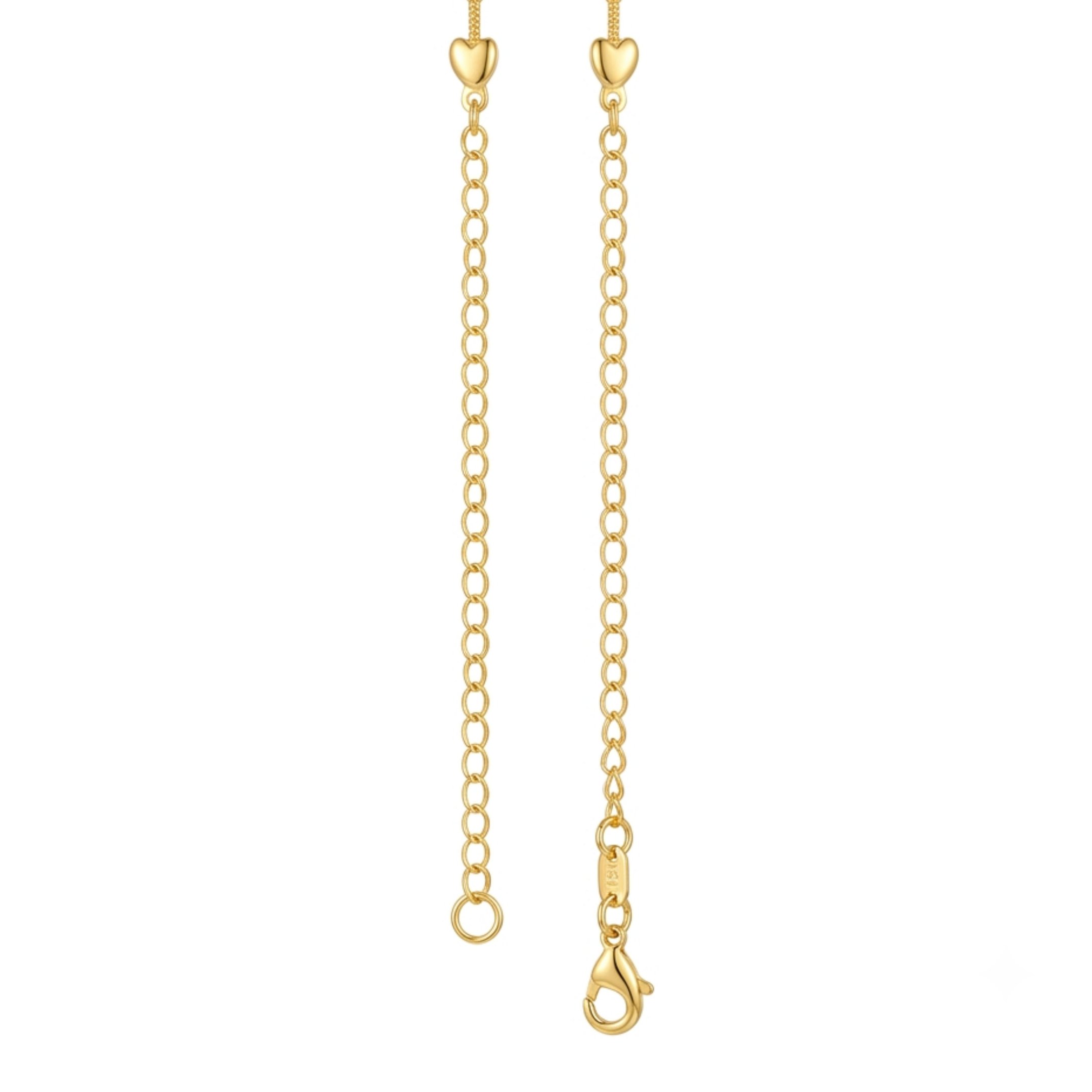 Conjunto Colar e Brincos Ponto de Luz Gota Folheado a Ouro 18k