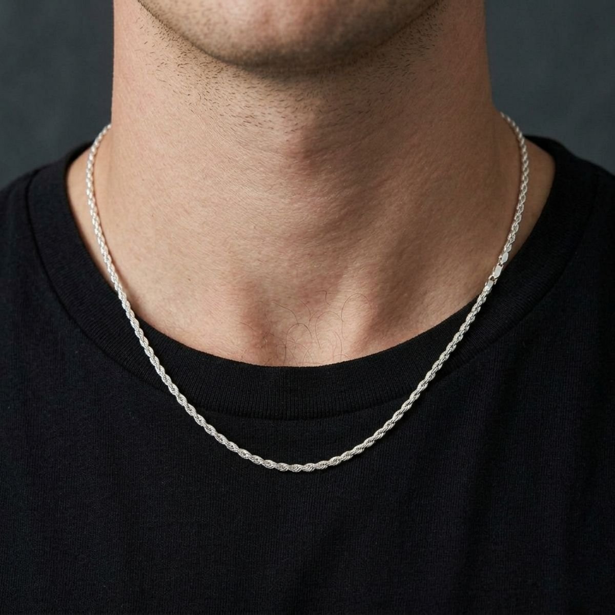 Corrente Cordão Baiano Clássica 1,5mm em Prata 925