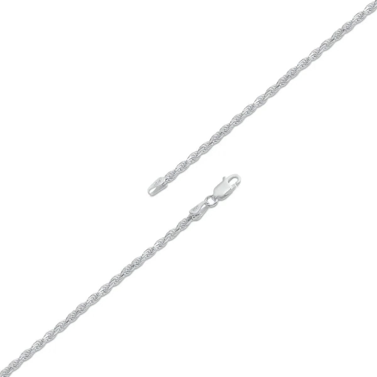Corrente Cordão Baiano Clássica 1,5mm em Prata 925