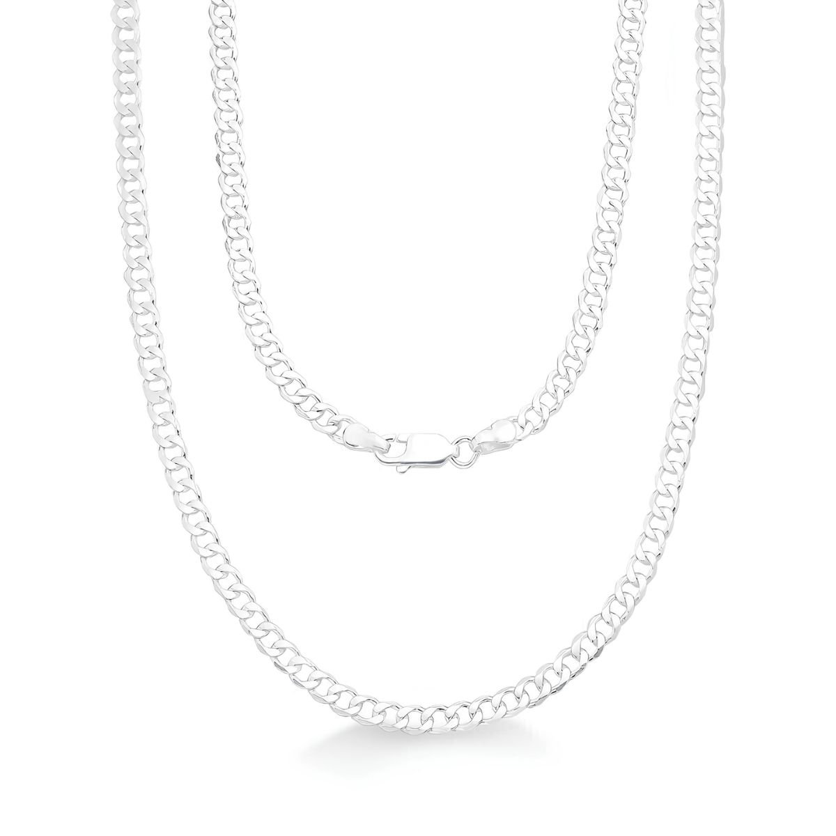 Corrente Grumet Clássica 4mm em Prata 925