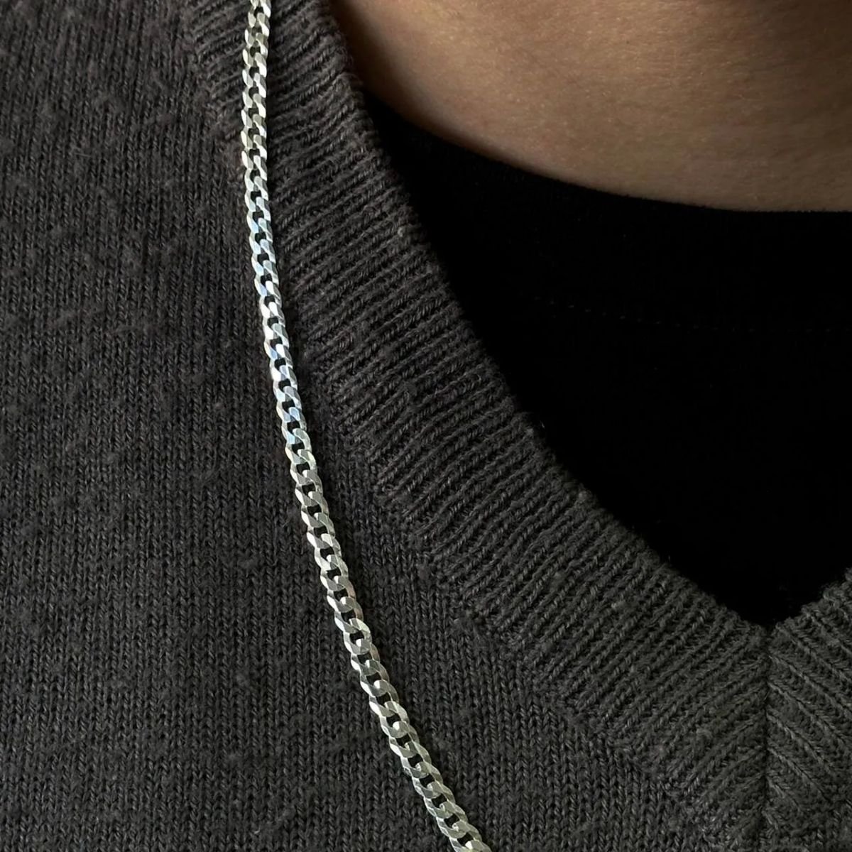 Corrente Grumet Clássica 4mm em Prata 925