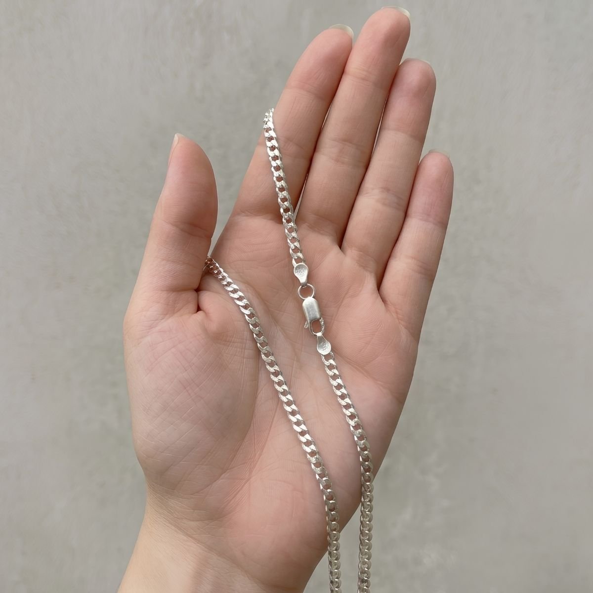 Corrente Grumet Clássica 4mm em Prata 925