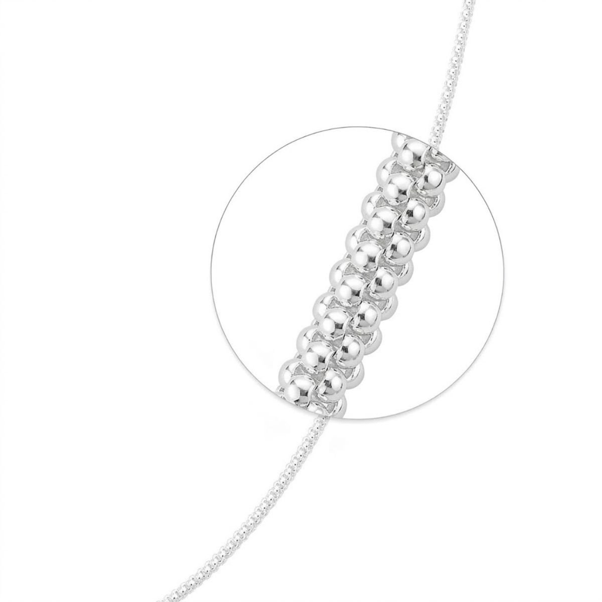 Corrente Popcorn Pipoca 2mm em Prata 925