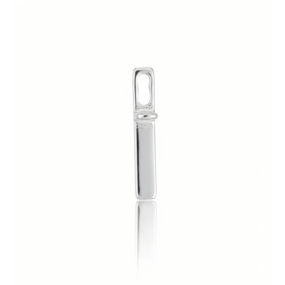 Pingente Cruz Minimalista Lisa em Prata 925
