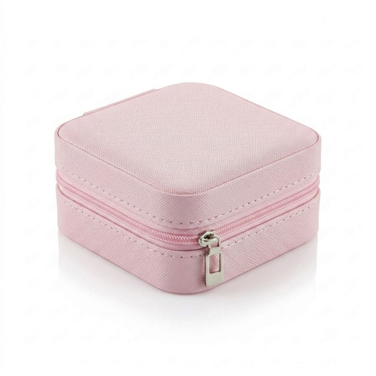 Porta-Joias Organizador de Viagem para Joias Quadrado com Zíper