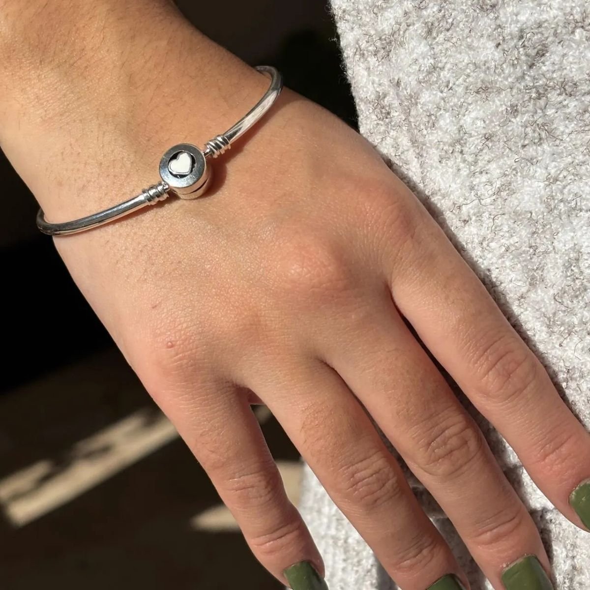 Pulseira Bracelete Moments Rígido em Prata 925