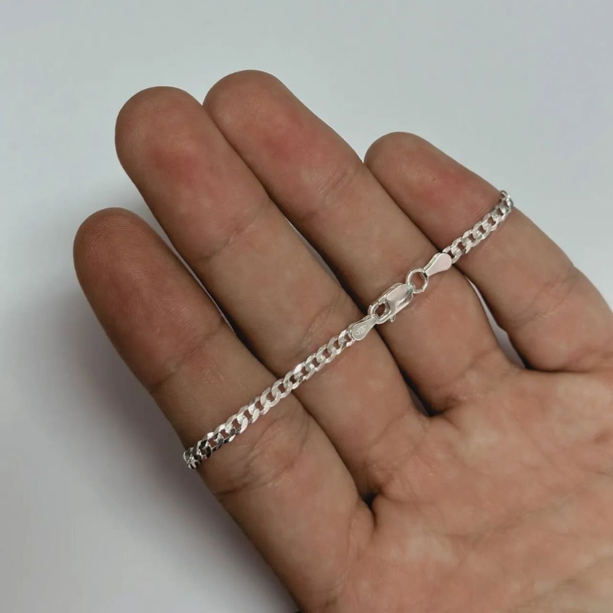 Pulseira Grumet Clássica 3mm em Prata 925