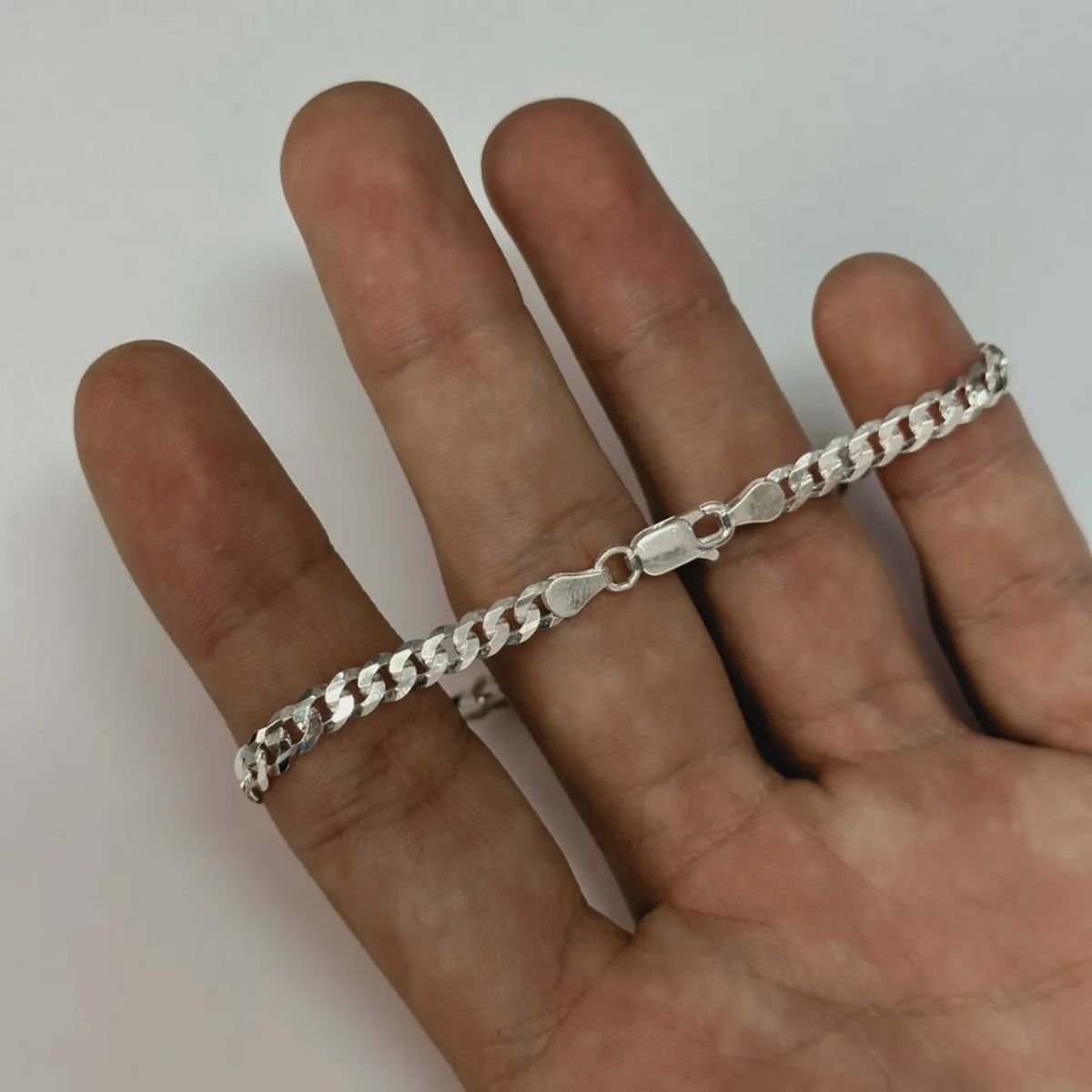 Pulseira Grumet Clássica 4mm em Prata 925