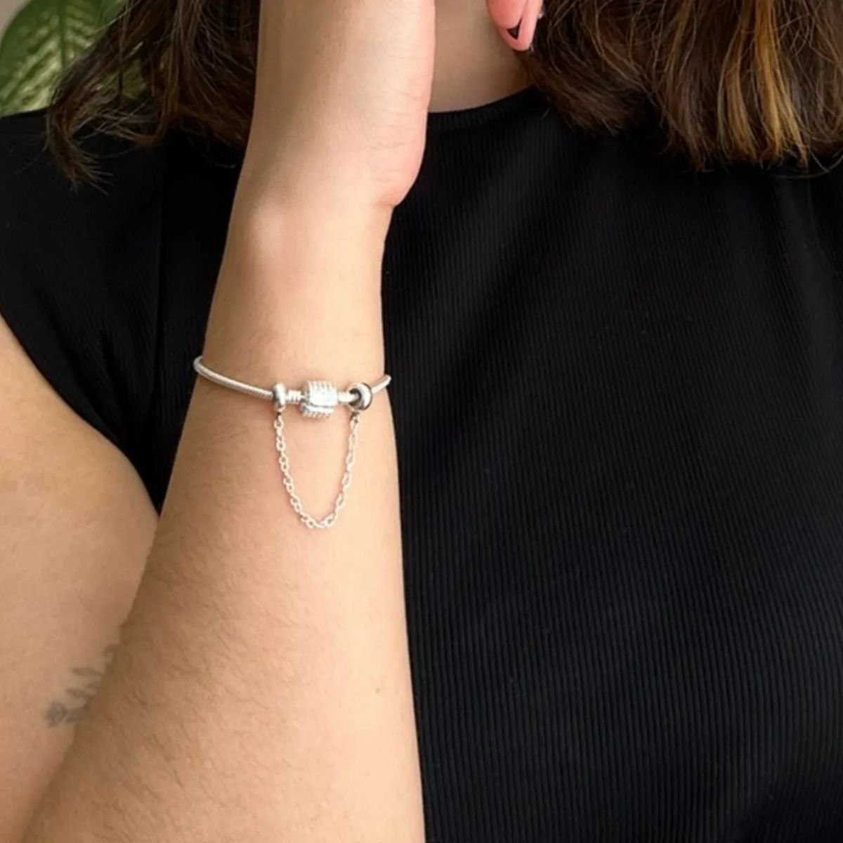 Pulseira Moments Brilhante para Berloques em Prata 925