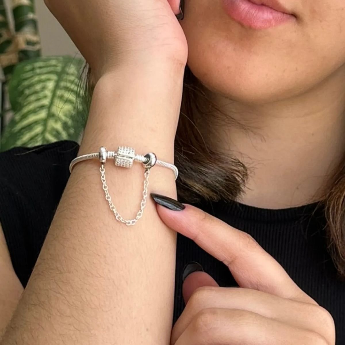Pulseira Moments Brilhante para Berloques em Prata 925