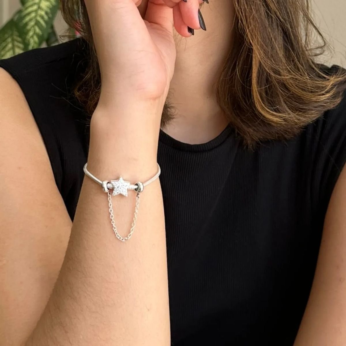 Pulseira Moments Estrela para Berloques em Prata 925