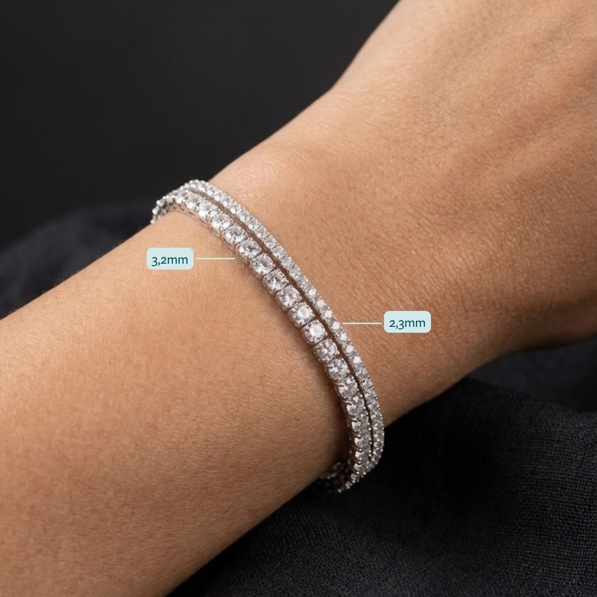 Pulseira Riviera Clássica em Prata 925