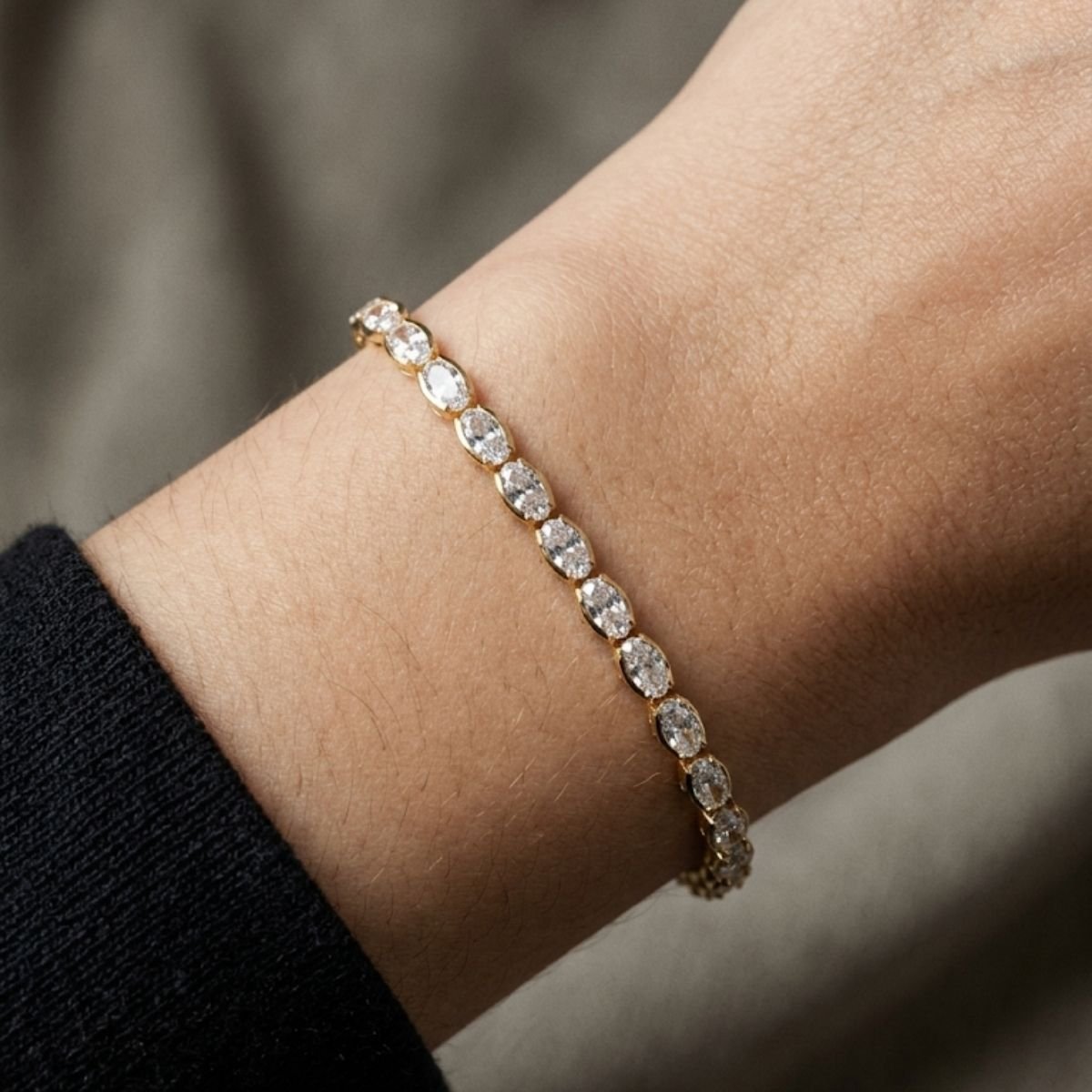 Pulseira Riviera Serina Folheado a Ouro 18K